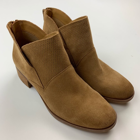 Korks Maldon Tan Suede Booties Sz 7.5 - Picture 3 of 10